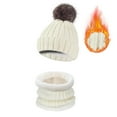 thumbnail image 4 of GDREDA Winter Knitted Wool Set with Velvet and Thermal Padding for Cold Weather Comfort White,One Size, 4 of 4