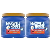 (2 pack) Maxwell House Gourmet Roast Medium Roast Ground Coffee, 25.6 oz Canister