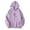 Purple, variant on XIAONU Womens Hoodies Peasure Rose Patterns Drawstring Hooded Sweatshirt Baggy Long Sleeve Oversize Pocket Sportswear