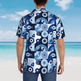 thumbnail image 6 of Haiem Evil Eye Printed Hawaiian Shirt for Men - Men’s Casual Beach Summer Shirts - Stretch Fabric with Modern Fit-XX-Large, 6 of 9