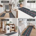 thumbnail image 5 of Multicolor Triangular and Diamond Shaped Geometric Boho Kitchen Rugs Sets Of 3,Kitchen Runner Rugs Non Skid Washable,Decorative Kitchen Floor Mats for Kitchen,Sink,Laundry,17"x30"+ 17"x47" + 17"x59", 5 of 6