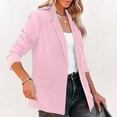 thumbnail image 7 of Deals of Today,Abomasnow Womens Slim Fit Long Sleeve Blazers Casual Open Front Lapel Work Office Blazer Jacket with Decorative Pockets on Clearance, 7 of 7