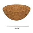 thumbnail image 2 of Holloyiver 18 Inch Hanging Basket Coco Liners Replacement, 100% Natural Round Coconut Coco Fiber Planter Basket Liners for Hanging Basket Flowers and Vegetables, 2 of 8