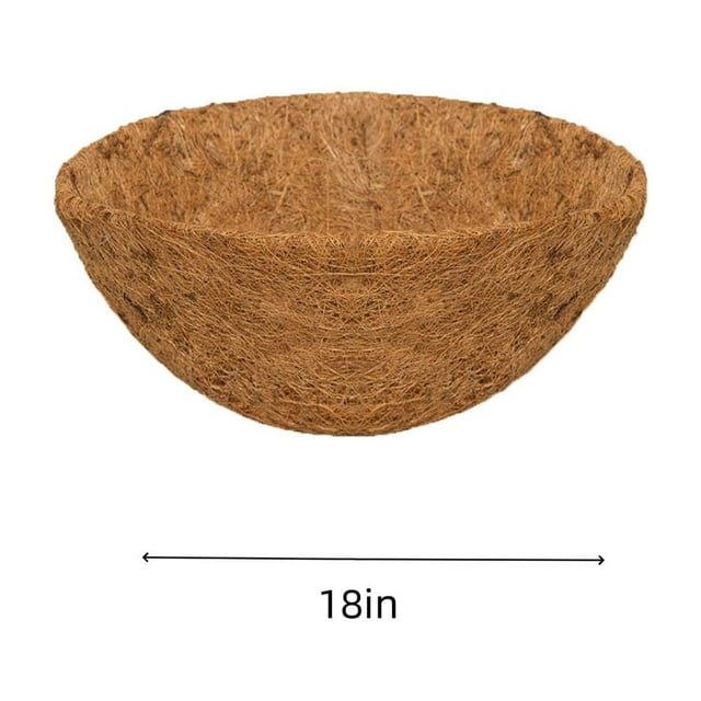 WRKEKC Clearance Hanging Basket Coconuts Fiber Planter inserts Replacement Liner for Flower Pot