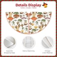 thumbnail image 4 of Daiia Mushrooms Drawing Merry Christmas Tree Skirt , Xmas Large Lace-up Tree Skirt, Santa Snowflakes Rustic Home Decorations New Year Party Farmhouse Decor-48", 4 of 7