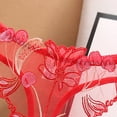 thumbnail image 6 of XMMSWDLA Women Panties Floral Lace Briefs Thongs Underwear Women's Mesh Hi Cut Panty Thong Red Free Size Period Underwear for Women, 6 of 6