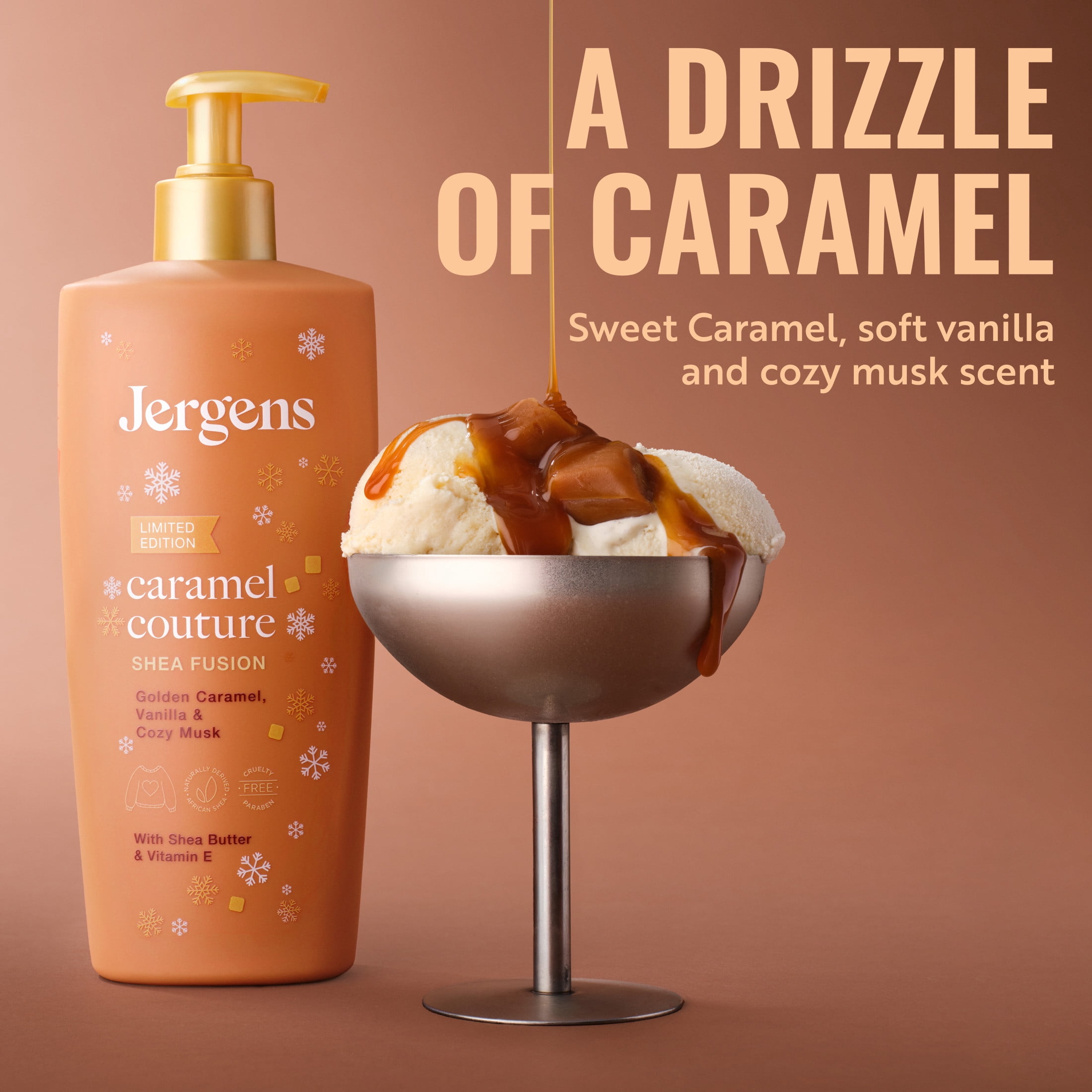 Jergens Shea Fusion Caramel Couture Scented Body Lotion