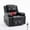 Black, variant on Oversized Massage Recliner Chair - PU Leather Heated Single Sofa with Vibration, Black