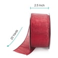 thumbnail image 2 of Cinta metálica cableada CT CRAFT LLC, 6,35 cm x 18,3 m, roja, 2 of 4