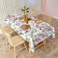 thumbnail image 2 of Pioneer Flower Floral Print Pattern Rectangle Tablecloth 60"x120",Waterproof Polyester Rectangle Table Cloth, Wipeable Spillproof Polyester Tablecloth for Dining, Camping, Indoor and Outdoor, 2 of 5