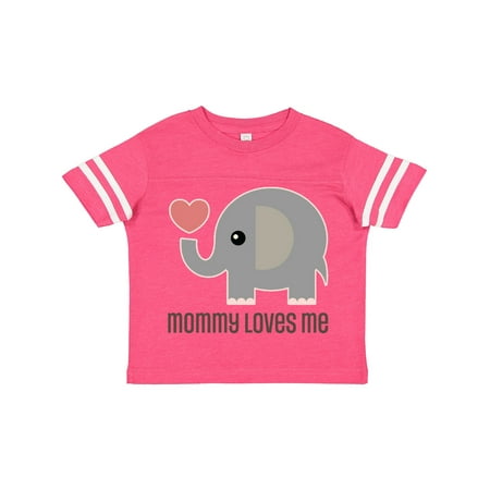 

Inktastic Mommy Loves Me Elephant Gift Toddler Boy or Toddler Girl T-Shirt