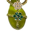 thumbnail image 3 of XYD Women Gorgeous Caged Open Toe Sandals Metal Chain High Heel Rhinestones Crystal Strappy Pumps Dress Shoes Size 9.5 Green, 3 of 4