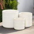 thumbnail image 3 of Perla Ceramic Round Planter Set (Set of 3), 3 of 8