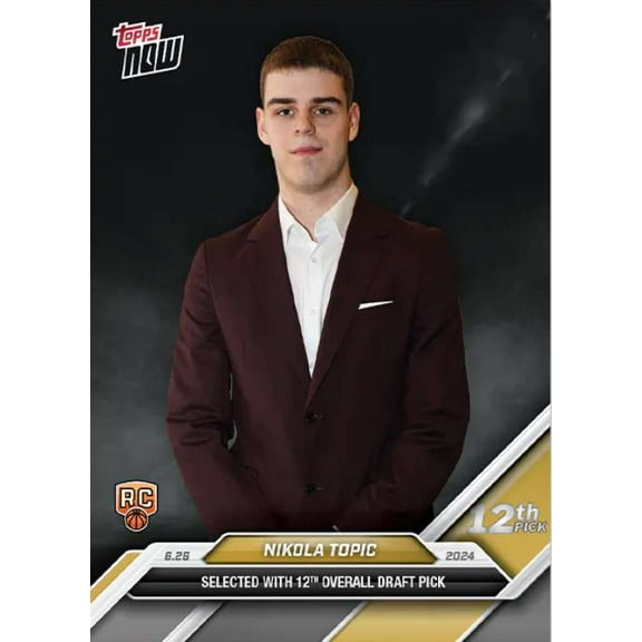 NBA 2024 NOW Basketball     Nikola Topic D-8 (Rookie Card, 12th Overall Draft Pick)
