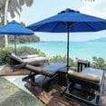 thumbnail image 4 of 3m Round Garden Parasol Umbrella Outdoor Patio Sun Shade Canopy 3m 6/8x Arm, 4 of 5