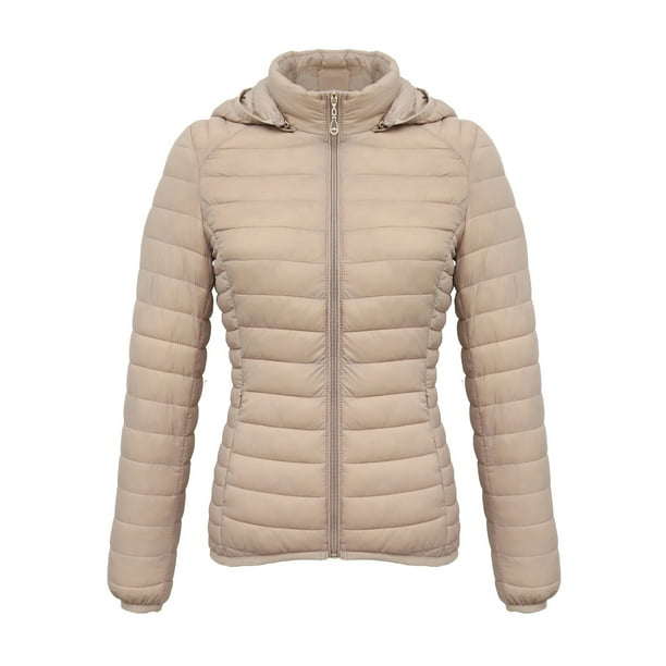 Ailaofu Women's Quilted down jacket, Stand Collar Lightweight Zip Padded Gilet