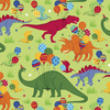 The Gift Wrap Company 5' Gift Wrap Roll, Dinosauria, Set of 2