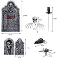 thumbnail image 5 of Nifti Nest 26 Pcs Halloween Decorations Graveyard Tombstones, Halloween Yard Decorations, Home Outdoor Party Favors, 5 of 7