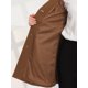 thumbnail image 5 of Abrigo Allegra K para Mujer Solapa Botones Invierno Marrón XL, 5 of 5