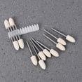 thumbnail image 2 of MasteelfCA 12 PCS Mandrel Mounted White Conical Felt Point Polishing Tool With, 2 of 7