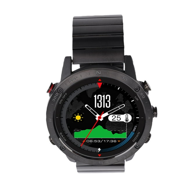 Sports Smartwatch, Smart Watch Ti Alloy Stainless Steel Depth Sensor 1.3 Inch for Men for Diving