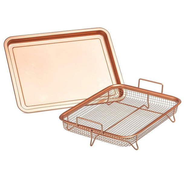 Advancent Escurridor de alimentos fritos profundos para cocina, bandeja rectangular crujiente, filtro de malla, cesta de mantenimiento fresco, bandeja de Herramientas y accesorios para hornear Advancent HA001866-00B