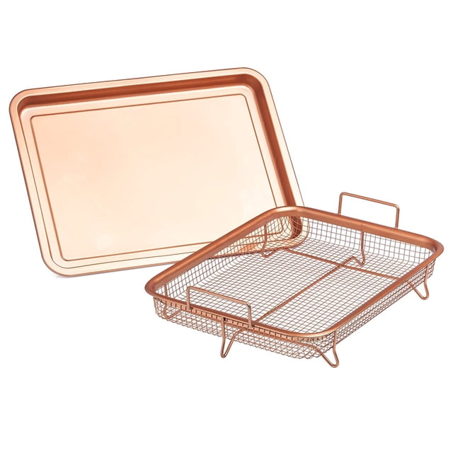 Advancent Escurridor de alimentos fritos profundos para cocina, bandeja rectangular crujiente, filtro de malla, cesta de mantenimiento fresco, bandeja de Herramientas y accesorios para hornear Advancent HA001866-00B