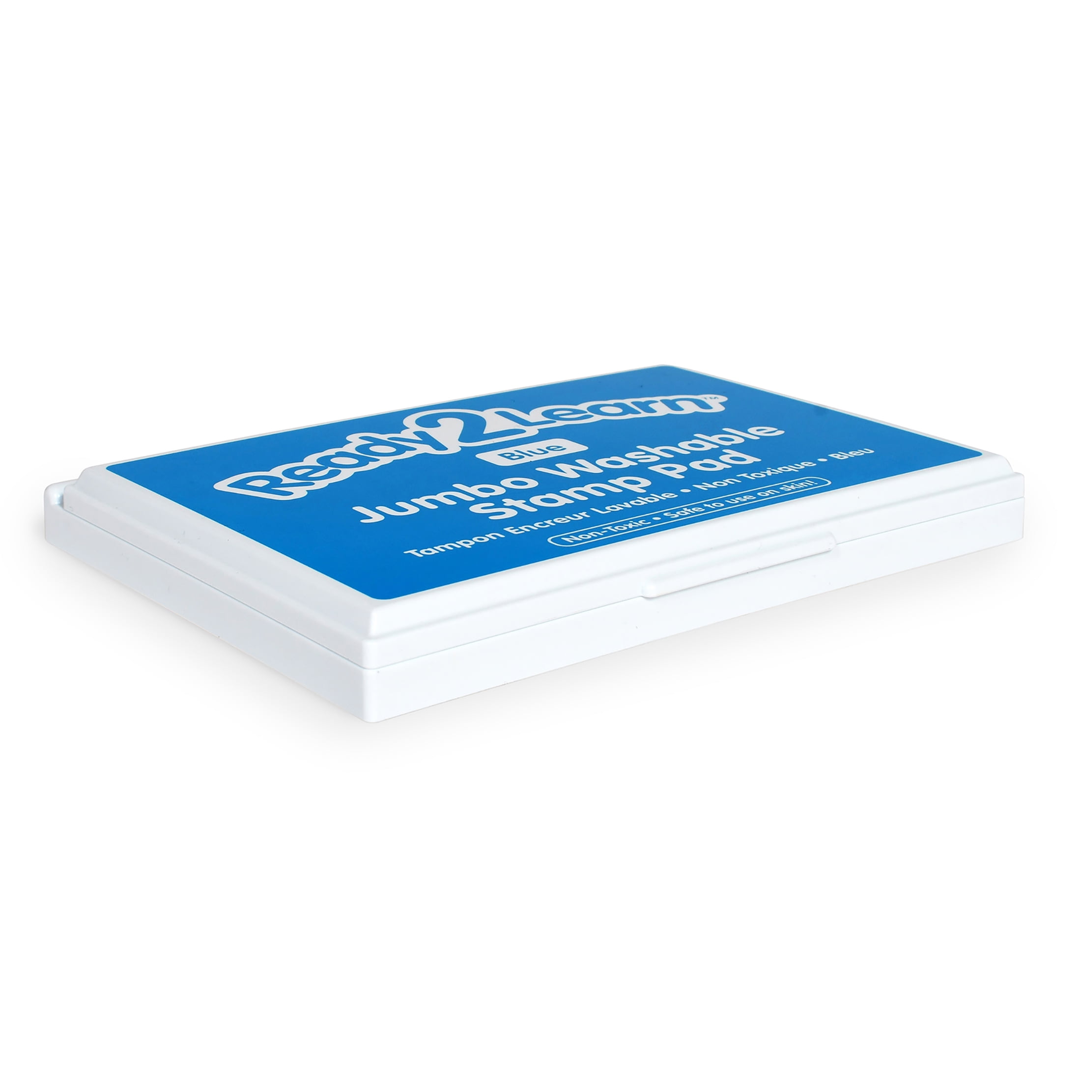 READY 2 LEARN Jumbo Washable Stamp Pad - Blue - 6.2"L x 4.1"W - Pack of 2