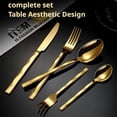 thumbnail image 5 of IFRINID Stainless Steel Flatware Set, 20-Piece Silverware Set for 4, Mirror Polished, Dishwasher Safe, 5 of 7