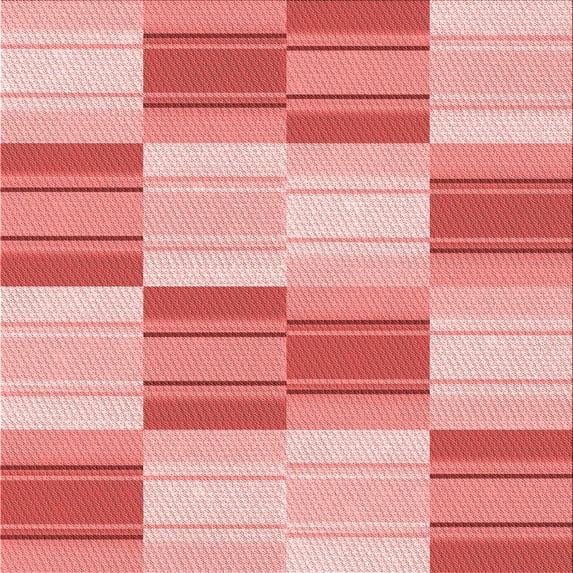Ahgly Company Indoor Square Patterned Pastel Pink Area Rugs, 8' Square