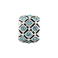 thumbnail image 2 of Solid 925 Sterling Silver Reflections December CZ Cubic Zirconia Swarovski Crystal Bead (8.2mm x 10.9mm), 2 of 3