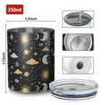 thumbnail image 4 of 12oz Coffee Tumblers Dark Blue Celestial Pattern Stainless Steel Vacuum Insulated Travel Tumbler Coffee Cups Mug with Lid and Straw with Cleaning Brush for Cold & Hot Drinks, 4 of 5
