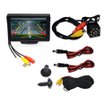 thumbnail image 2 of 2X Rear View Camera Wide Degree 4.3inch TFT LCD Display or Monitor Waterproof Night Vision Reversing Backup,2 x monitor 2 x 8-light model rear view camera 2 x video cable 4 cables 4 x screws, 2 of 8