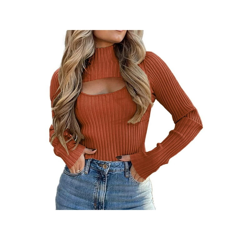 Cut out sleeve sweater sales