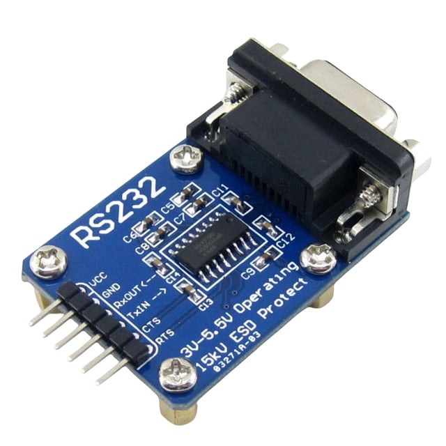 Módulo de puerto serie Waveshare ESD RS232 a módulo TTL 3V-5,5 V RS232 a serie TTL
