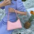 thumbnail image 2 of FunnyBeans Retro Classic Clutch Shoulder Bag with Zipper Closure for Female, Pink, 2 of 9