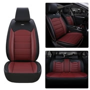 Maidao Car Seat Covers Leather for SEAT for Ateca/Cupra 2016-Present 449 Seats Water Resistant Front Rear Cushion Protector Cayenne yellow