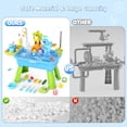 thumbnail image 4 of 4 in 1 Toddler Water Table with Pump Sink and Faucet Kitchen Play Set Outdoor Summer Sensory Toy for Kids 1-3 Years Old Fishing Game Baby Boy Girl Blue, 4 of 21
