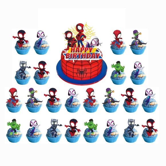 Suministros para fiestas de cumpleaños con cierre para tartas, 25 unidades (estilo 3)