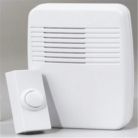 Heath Zenith Sl 7366 02 Wireless Plug In Door Chime Kit With Molded Plastic Cover White