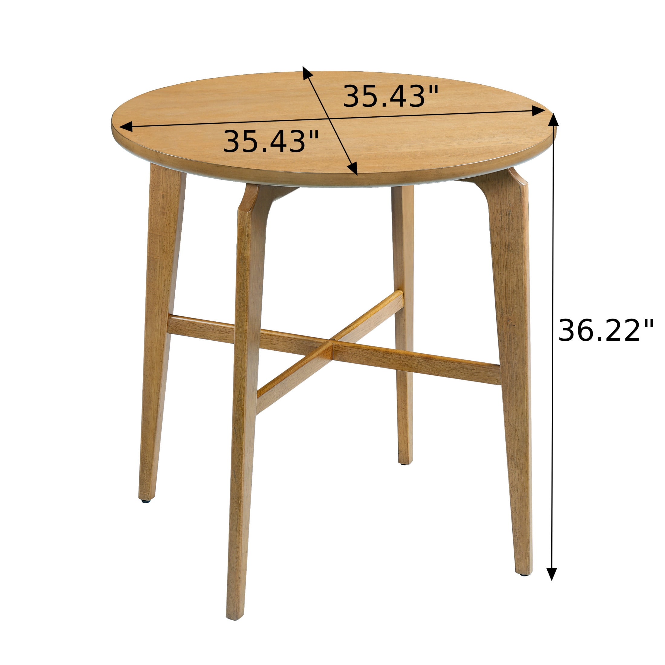 Christopher Knight Home 36"H Round Wooden Bar Table for Kitchen, Dining Room or Home Bar, Natural