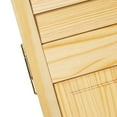 thumbnail image 2 of Plantation Louver Panel Solid Core Unfinished Wood Bi-fold Door, 2 of 10