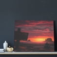 thumbnail image 3 of Lsque Sunset Western Desert Cowboy Print Wall Art – Decorative Picture for Living Room, Bedroom, and Office (Horizontal), 3 of 6