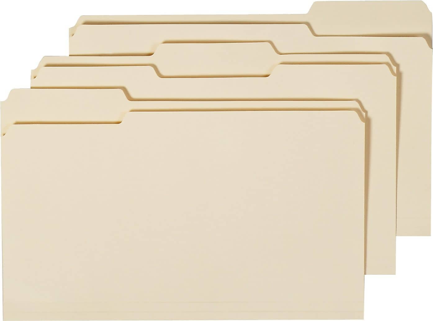 Staples Manila 3Tab File Folders Legal 163360/TR56680