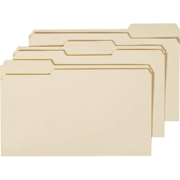 Staples Manila 3Tab File Folders, Legal 163360/TR56680