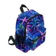 thumbnail image 2 of FORMRS School Backpack with Front Zippered Pocket 12" Student Travel Daypack, Neon Pink Starfish, 2 of 6