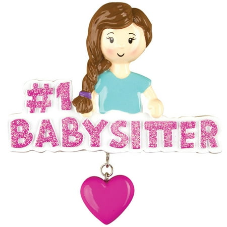Babysitter Ornament - PERSONALIZED CHRISTMAS ORNAMENTS CHILD- #1 BABYSITTER KIT
