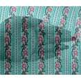thumbnail image 4 of oneOone Viscose Chiffon Fabric Leaves & Floral Block Print Fabric By Yard 42 Inch Wide, 4 of 5