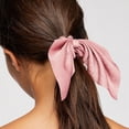 thumbnail image 2 of 6PCS Gomas para el cabello Satén Seda Conejo Oreja Lazo Bowknot Scrunchie Bobbles Lazos elásticos para el cabello Bandas Soporte para cola de caballo para accesorios de mujer, 2 of 5