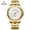 Men's White Noodles, variant on Diamond-encrusted Gold Business Watch Couple Watches for Women and Men Couple Watch Men and Women Couple Wristwatch